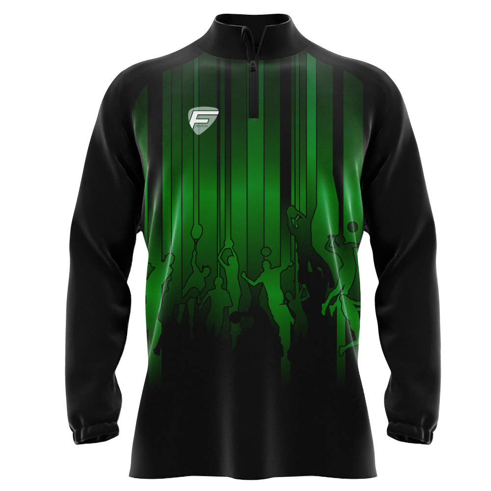 FENTON SUBLIMATED TRAINING / LEISURE FLEECED HALF ZIP SWEAT