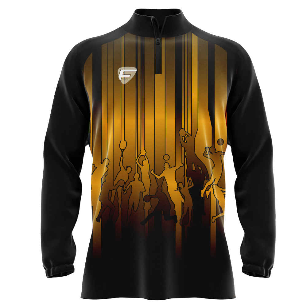 FENTON SUBLIMATED TRAINING / LEISURE FLEECED HALF ZIP SWEAT
