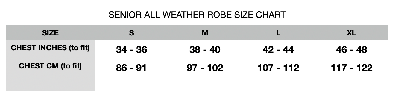 ESSEX RFC SENIOR ALL WEATHER ROBE