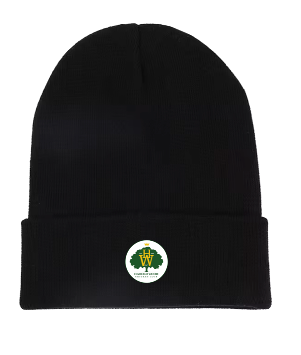 HAROLD WOOD CC BLACK BEANIE HAT