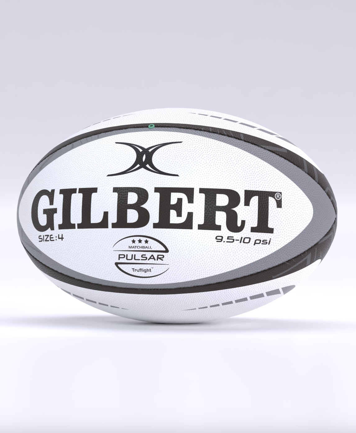 GILBERT PULSAR MATCH BALL BLACK/GREY SIZE 4&5