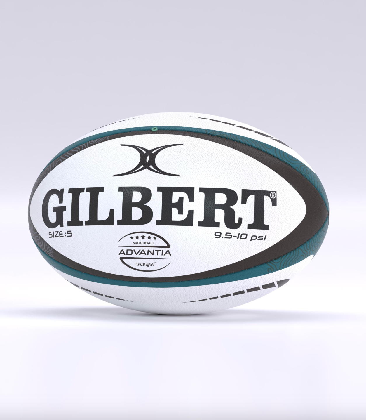 GILBERT ADVANTIA MATCH BALL TEAL/BLACK SIZE 5
