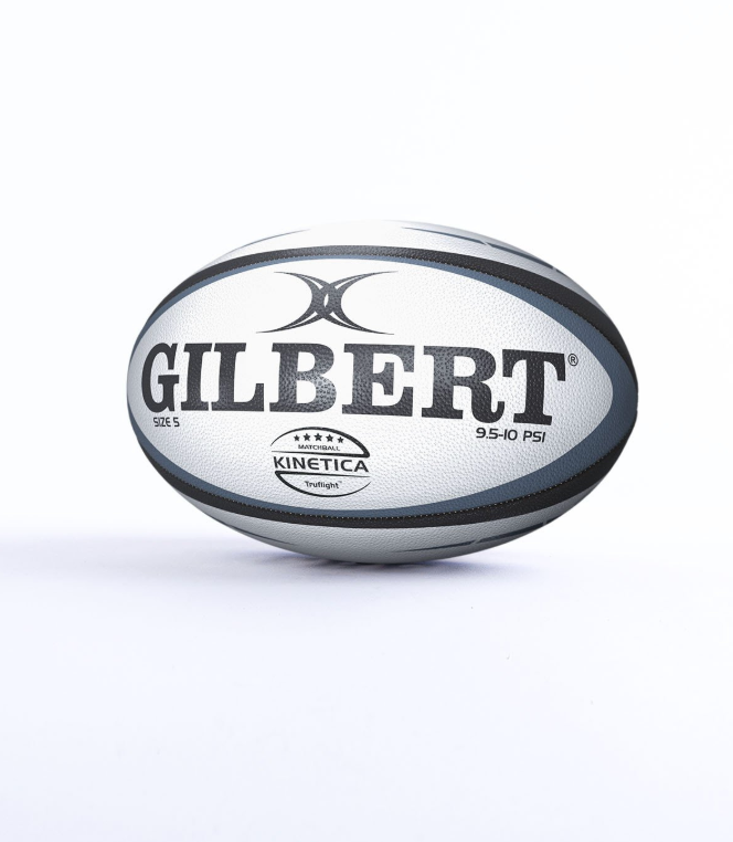 GILBERT KINETICA MATCH BALL GREY/BLACK SIZE 5