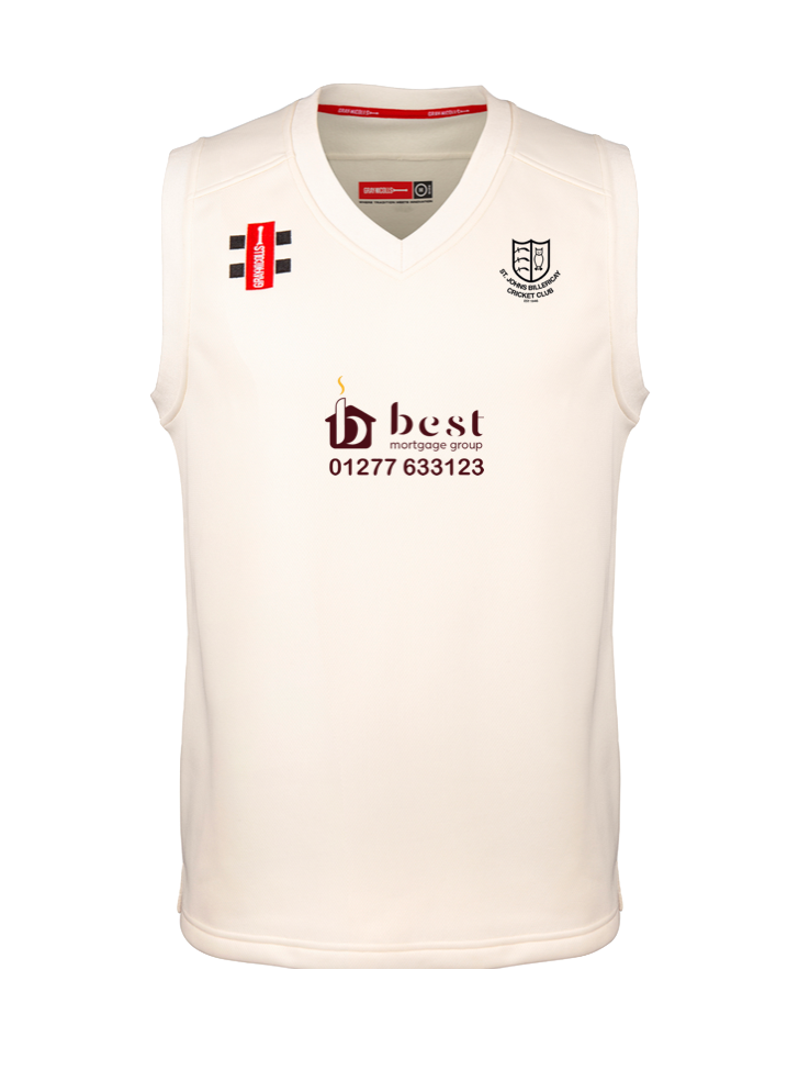 ST JOHNS BILLERICAY CC SENIOR VELOCITY SLIPOVER IVORY