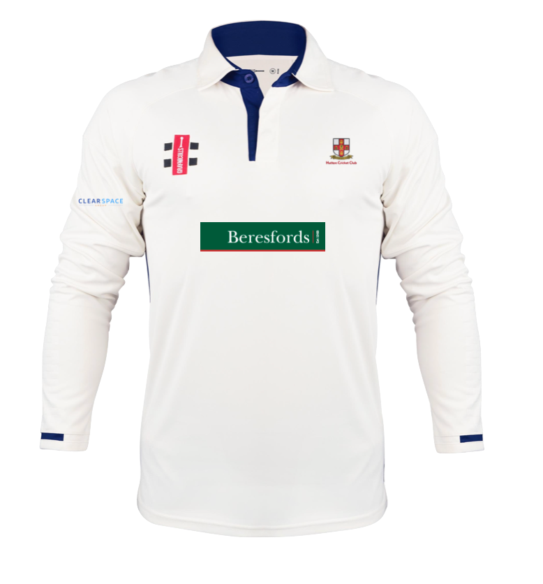 HUTTON CC SENIOR V3 LS PRO PERFORMANCE MATCH SHIRT