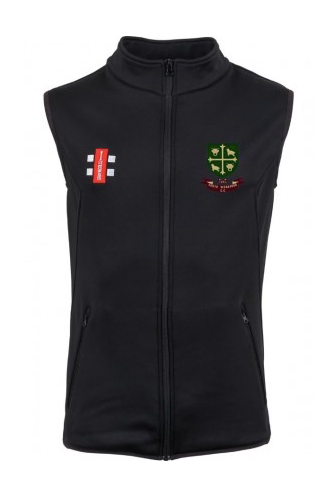 SOUTH WOODFORD CC SENIOR STORM FLEECE BODY WARMER BLACK