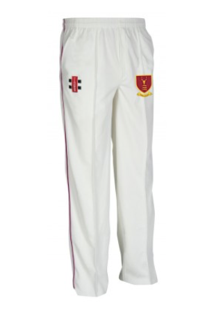 WEST ESSEX CC JUNIOR MATRIX CRICKET TROUSER MAROON