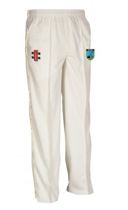 HERONGATE & INGRAVE CC JUNIOR MATRIX CRICKET TROUSERS IVORY TRIM