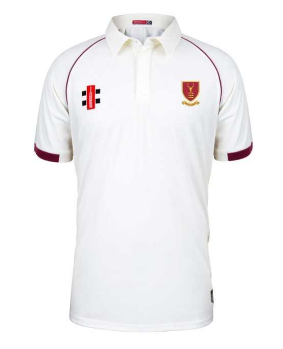 WEST ESSEX CC SENIOR MATRIX V2 SS CRICKET SHIRT MAROON