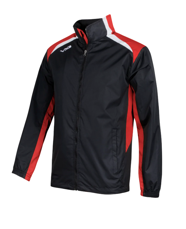 VX3 NOVUS FZ RAIN JACKET BLACK/RED/WHITE