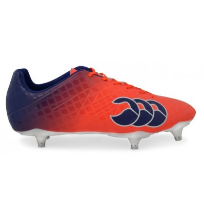 CANTERBURY SPEED ELITE 6 STUD RUGBY BOOT - ORANGE/BLACK