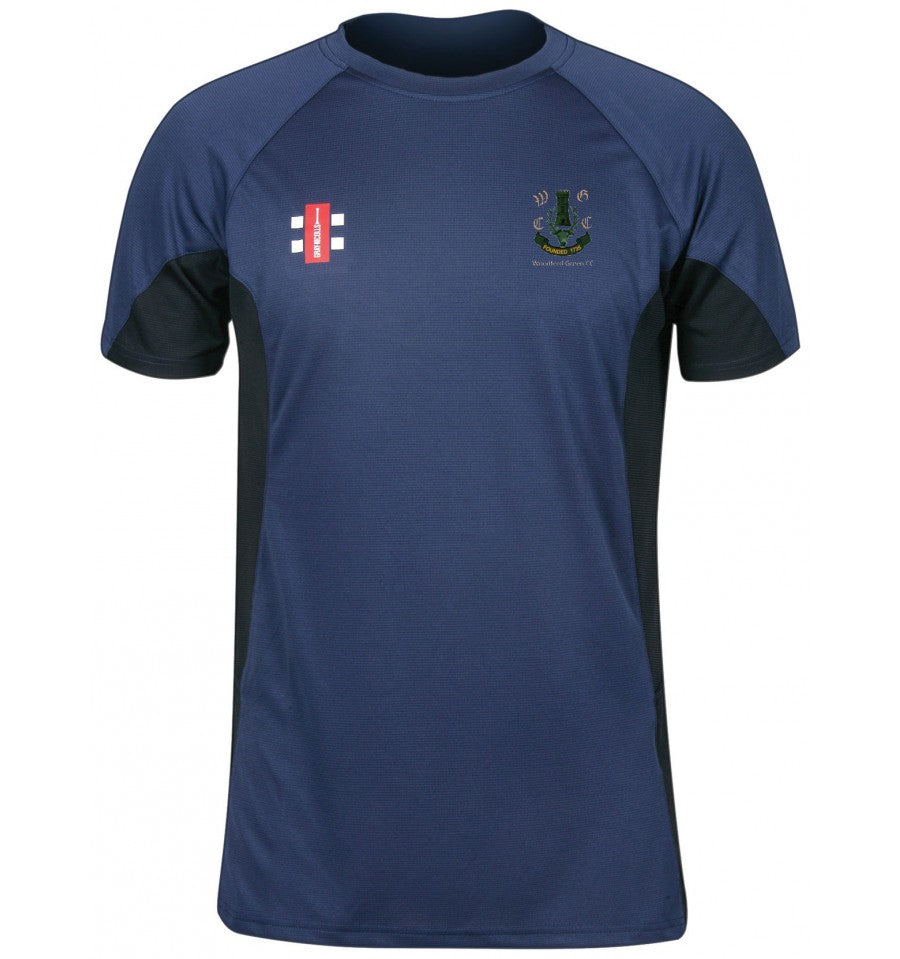 GRAY NICOLLS SENIOR WOODFORD GREEN BAMBOO TRAINING TEE SHIRT