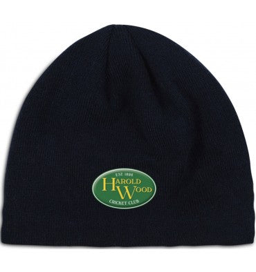 HAROLD WOOD CC BLACK BEANIE HAT