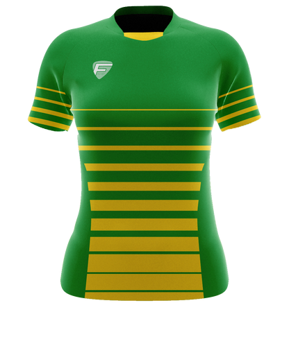 LADIES FIT JOBURG COLLAR RUGBY SHIRT