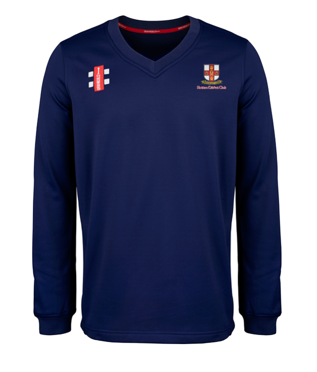HUTTON CC JUNIOR T20 SWEATER NAVY