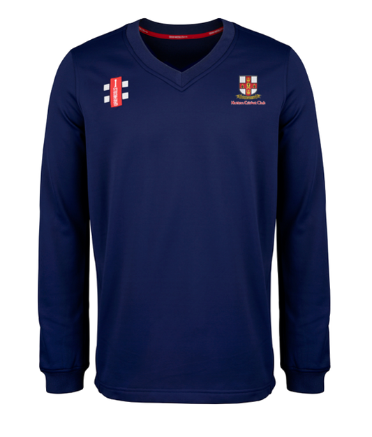 HUTTON CC SENIOR T20 SWEATER NAVY