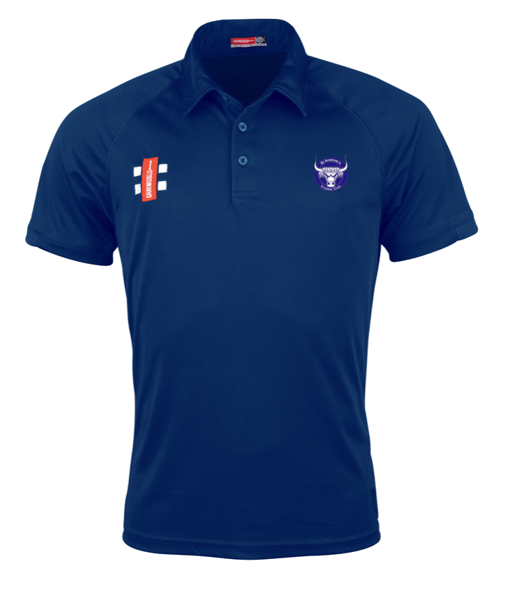 St Andrews CC Senior Matrix Polo /  Navy