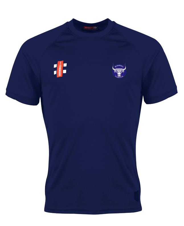 St Andrews CC Senior Matrix Tee / Navy