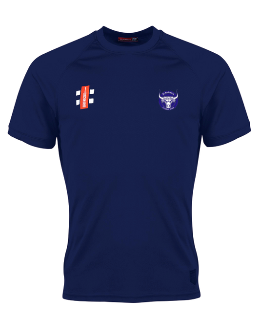 St Andrews CC Senior Matrix Tee / Navy