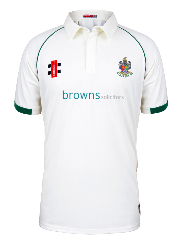 BENFLEET CC JUNIOR MATRIX V2 SS CRICKET SHIRT