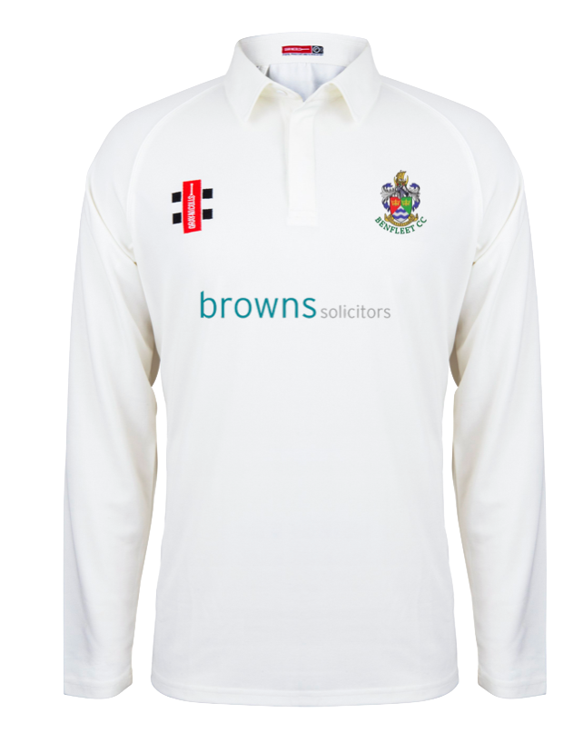 BENFLEET CC JUNIOR MATRIX V2 CRICKET LS SHIRT