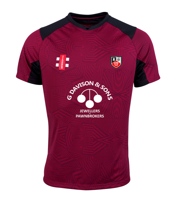 HADLEIGH & THUNDERSLEY CC JUNIOR PRO SS T20 CRICKET SHIRT - MATCHPLAY COMPETITION