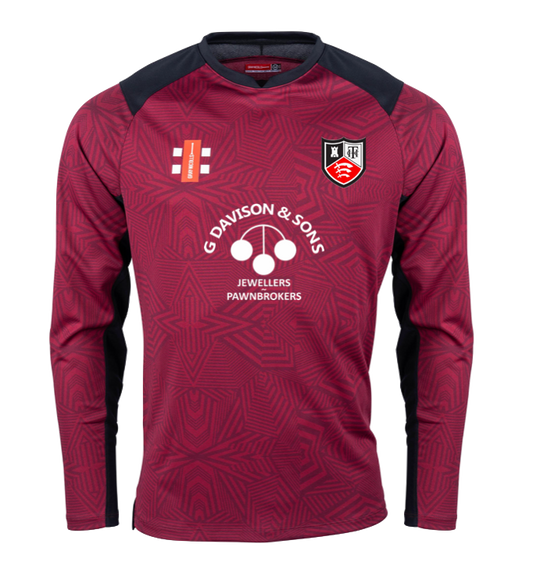HADLEIGH & THUNDERSLEY CC SENIOR PRO LS T20 CRICKET SHIRT - MATCHPLAY COMPETITION