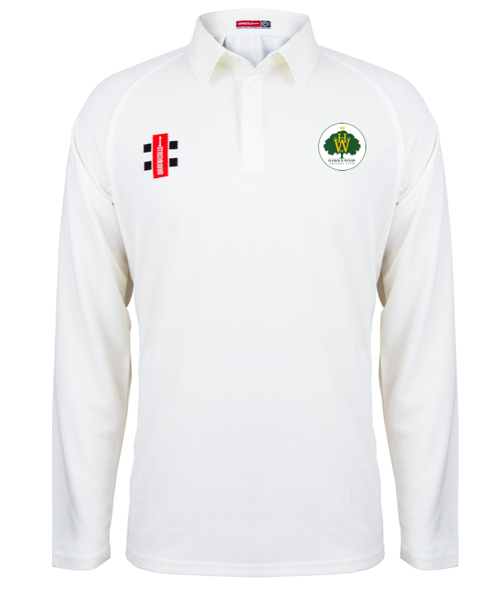 HAROLD WOOD CC SENIOR MATRIX V2 LS CRICKET SHIRT