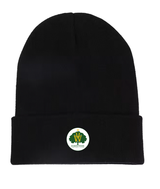 HAROLD WOOD CC BLACK BEANIE HAT