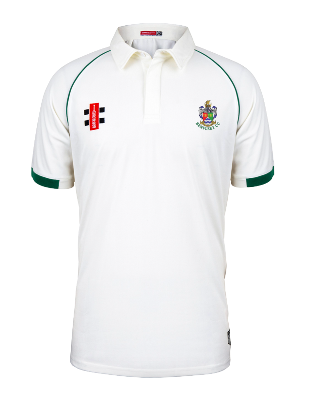 BENFLEET CC SENIOR MATRIX V2 SS CRICKET SHIRT PLAIN