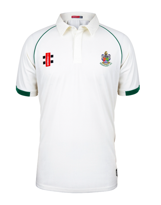 BENFLEET CC SENIOR MATRIX V2 SS CRICKET SHIRT PLAIN