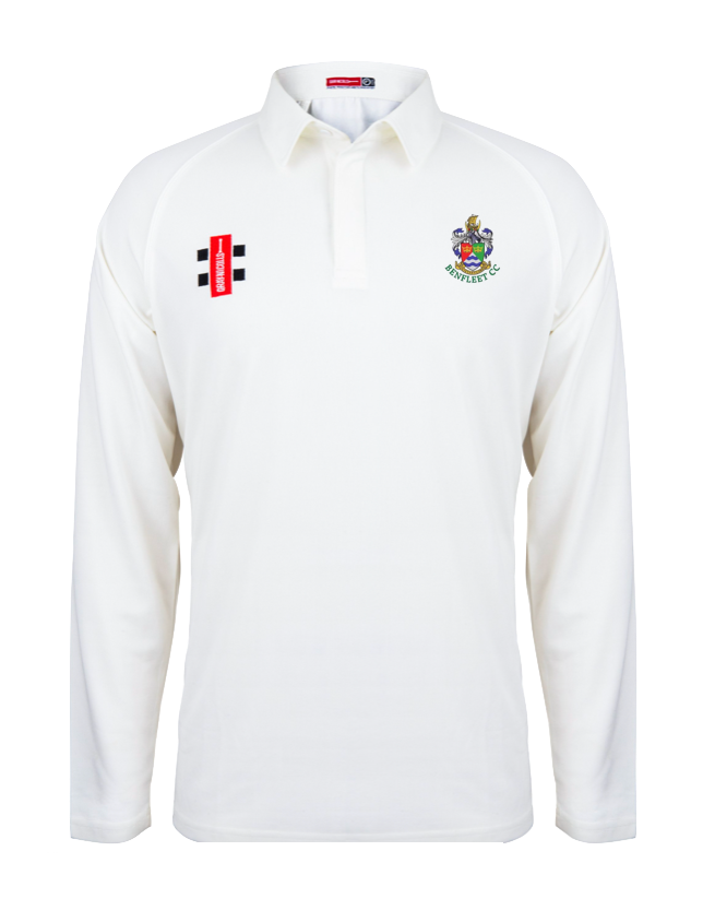BENFLEET CC SENIOR  MATRIX V2 CRICKET LS SHIRT PLAIN