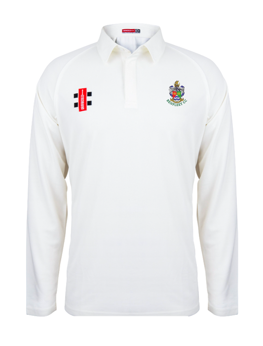 BENFLEET CC SENIOR  MATRIX V2 CRICKET LS SHIRT PLAIN