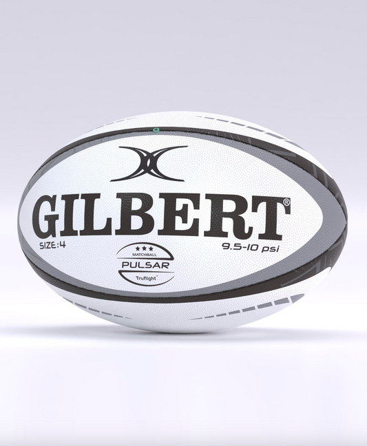 GILBERT PULSAR MATCH BALL BLACK/GREY SIZE 4&5