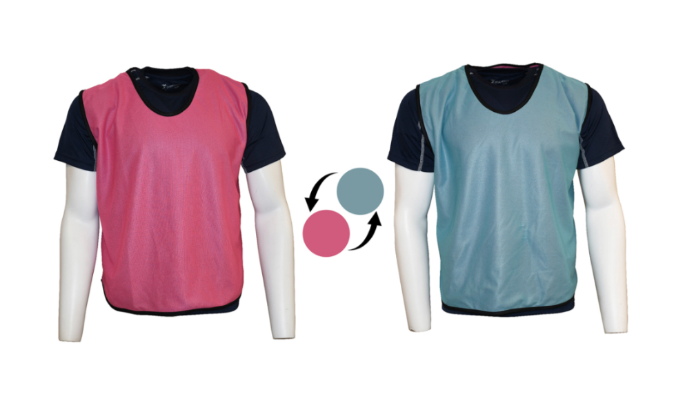REVERSIBLE PLAIN MESH TRAINING BIBS