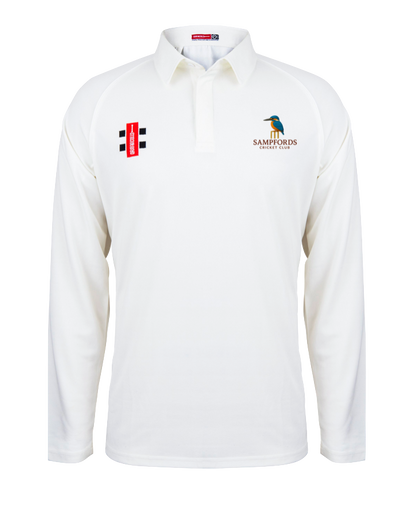 SAMPFORDS CC SENIOR LS V2 MATRIX MATCH SHIRT