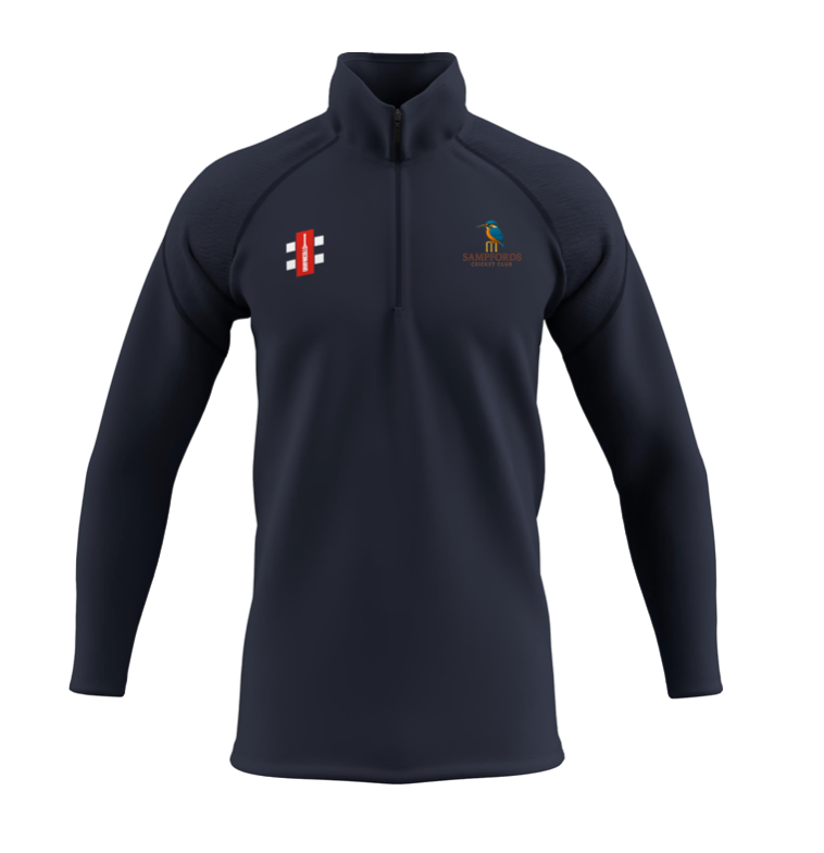 SAMPFORDS CC SENIOR GTS 1/4 ZIP - DARK NAVY