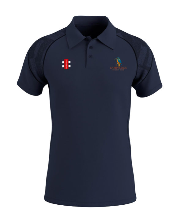 SAMPFORDS CC SENIOR GTS POLO - DARK NAVY