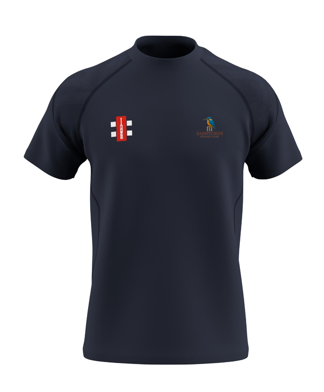 SAMPFORDS CC SENIOR GTS TEE - DARK NAVY