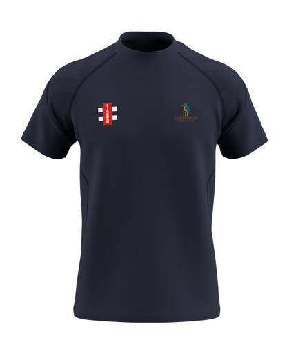 SAMPFORDS CC SENIOR GTS TEE - DARK NAVY
