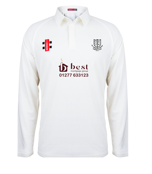 ST JOHNS BILLERICAY CC JUNIOR MATRIX LS CRICKET SHIRT