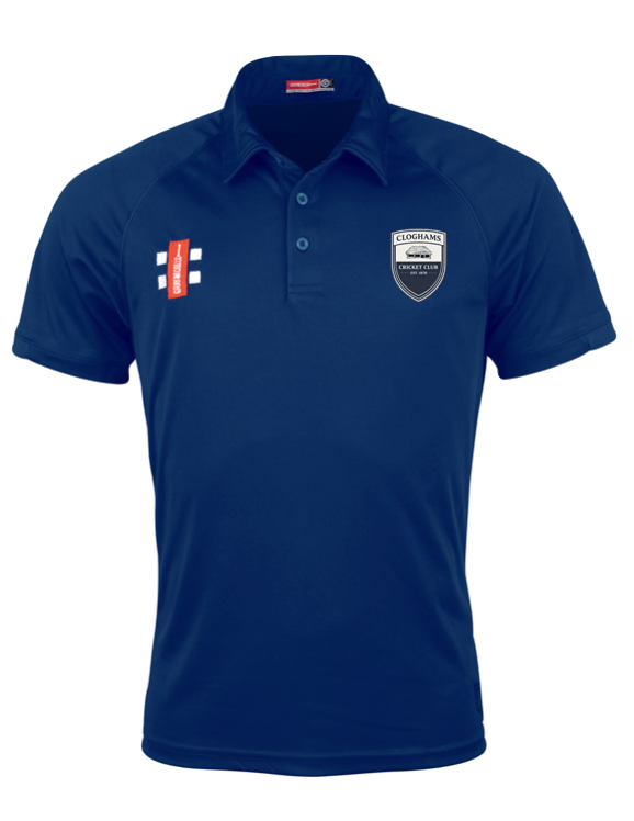 CLOGHAMS CC JUNIOR MATRIX POLO NAVY