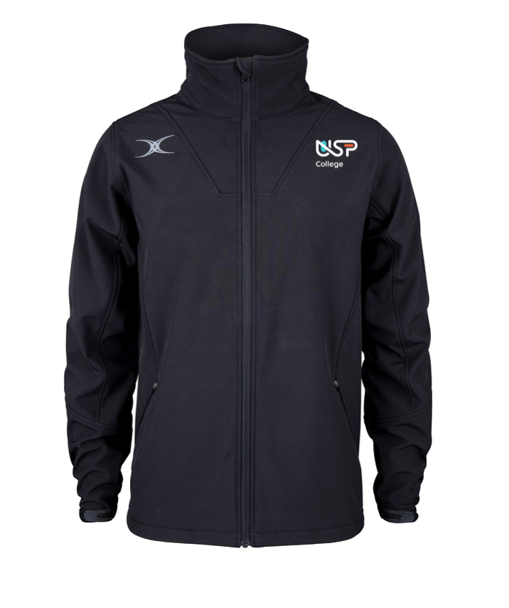 USP COLLEGE PRO SOFT SHELL FULL ZIP JACKET