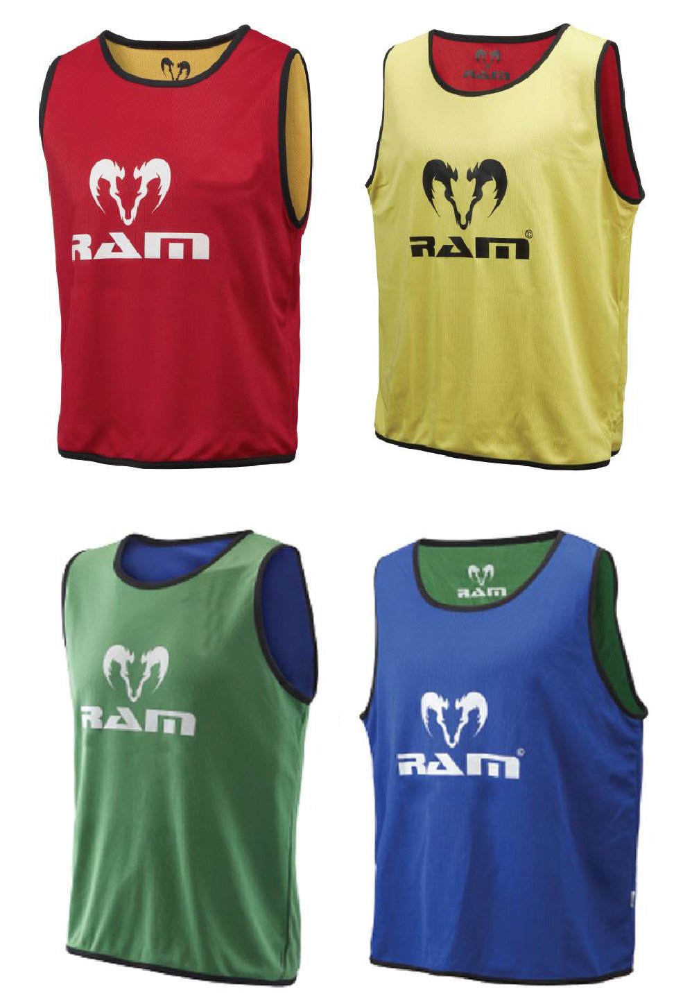RAM REVERSIBLE  BIBS SET OF 10