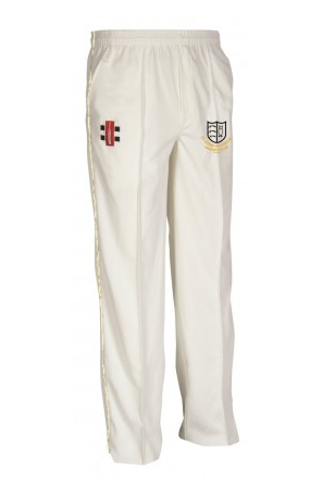 ST JOHNS BILLERICAY CC SENIOR MATRIX CRICKET TROUSERS IVORY TRIM