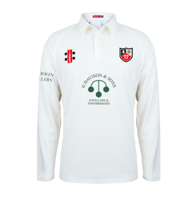 HADLEIGH & THUNDERSLEY CC SENIOR MATRIX V2 LS CRICKET SHIRT