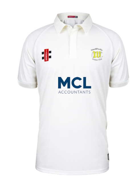 WESTCLIFF-ON-SEA CC JUNIOR MATRIX V2 SS CRICKET SHIRT IVORY