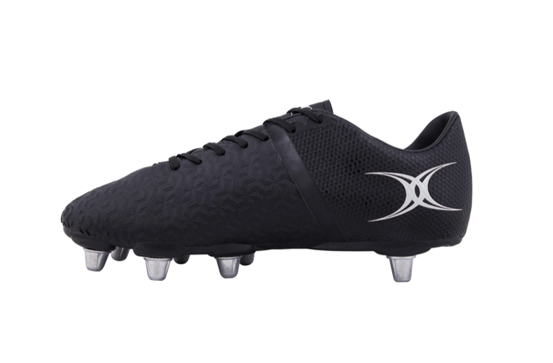 KAIZEN X 3.1 POWER RUGBY BOOTS - 8 STUD - BLACK