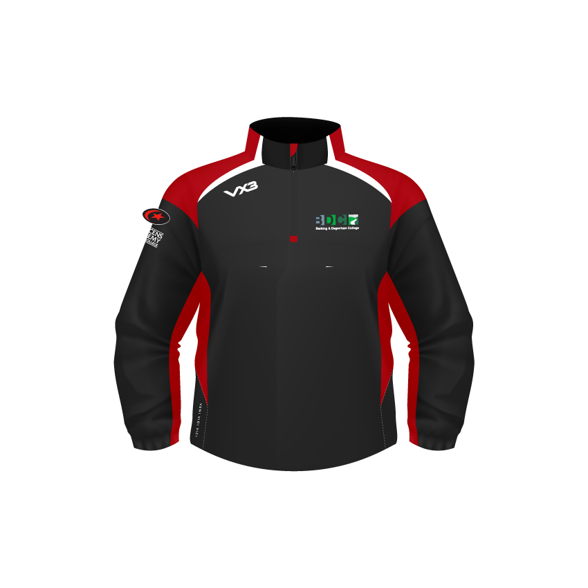 BARKING & DAGENHAM COLLEGE VX3 1/2 ZIP SWEAT